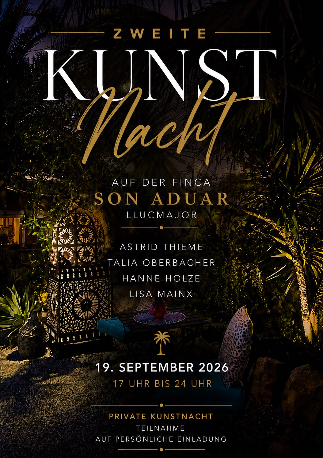 Zweite Kunstnacht auf der <strong>Finca Son Aduar</strong>